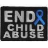 End Child Abuse Blue Ribbon Patch | Embroidered Patches