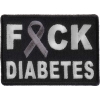 FCK Diabetes Gray Ribbon Patch | Embroidered Patches