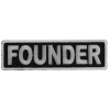 Founder Patch 3.5 Inch White