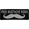 Free Mustache Rides Patch | Embroidered Patches