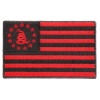 Gadsden American Flag Red Black Patch | Embroidered Patches