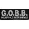 GOBB Grumpy Old Biker Bastard Patch