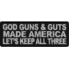 God Guns And Guts Made America Let