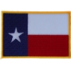 Gold Border Texas Flag Patch