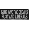 Guns Have Two Enemies Patch | Embroidered Patches