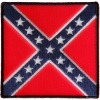 Historical Square Rebel Flag Iron on Patch