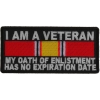 I Am A Veteran National Defense Ribbon Patch | US Military Veteran Patches