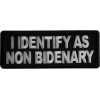 I identify as non Bidenary Iron on Patch