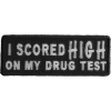 I Scored High On My Drug Test Patch | Embroidered Pot Patches