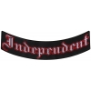 Independent Biker Lower Rocker Patch | Embroidered Patches