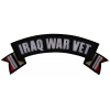 Iraq War Vet Rocker Patch With Flags | US Military Veteran Patches