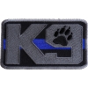 K-9 Thin Blue Line Patch For Law Enforcement | Embroidered Patches