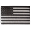 Black And Reflective American Flag Large Back Patch | Embroidered Patches