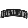 Live To Ride Rocker Small Patch | Embroidered Patches