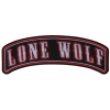 Large Lone Wolf Rocker Patch | Embroidered Patches