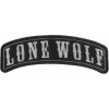 Lone Wolf Rocker Small Patch | Embroidered Patches