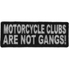 Motorcycle Clubs Are Not Gangs Biker Patch | Embroidered Patches