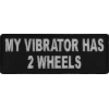 My Vibrator Has 2 Wheels Lady Biker Patch | Embroidered Patches