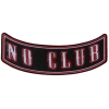 Large No Club Rocker Patch