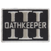 Oathkeeper Three  Percenter Gray Patch | Embroidered Patches