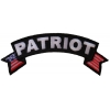 Patriot Rocker Patch With US Flag | US Military Veteran Patches