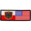 Polish American Flag | Embroidered Patches