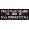 Proud Family Iraq War Vet Patch | US Iraq War Military Veteran Patches