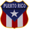 Puerto Rico Shield Flag Patch | Embroidered Patches