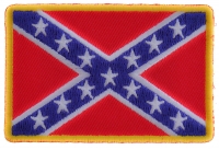 Rebel Confederate Southern Flag Patch Small | Embroidered Patches