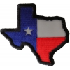 Reflective Texas Map Flag Patch