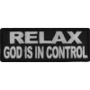 Relax God Is In Control Patch | Embroidered Patches