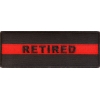 Retired Red Line Firefigher Patch | Embroidered Patches