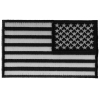 Reversed US Flag Black White Patch 4 Inch | Embroidered Patches