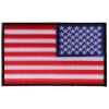 Reversed US Flag Patch 4 Inch Black Border | Embroidered Patches