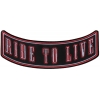 Ride To Live Rocker Patch | Embroidered Patches