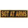 Sgt At Arms Patch 3.5 Inch Yellow