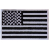 Subdued Black White US Flag Patch | Embroidered Patches