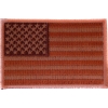 Subdued Brown US Flag Patch | Embroidered Patches