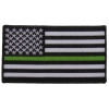 Subdued Green Stripe American Flag Patch | US Army Military Veteran Patches