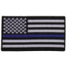 Subdued US Flag With Blue Stripe Patch | Embroidered Patches