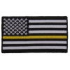 Subdued Yellow Stripe American Flag Patch | US Military Veteran Patches