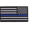 Thin Blue Line American Flag Reversed Patch | Embroidered Patches