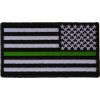 Thin Green Line American Flag Reversed Patch | US Military Veteran Patches