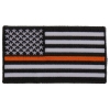 Thin Orange Line American Flag For Search & Rescue | Embroidered Patches