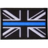 UK Flag Patch with Blue Line for Police