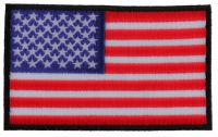 Us Flag Patch 4 Inch Black Border | Embroidered Patches