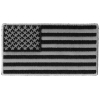 US Flag Patch Black And Gray 3.5 Inch