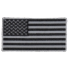 US Flag Patch Black And Gray 3 Inch