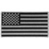 US Flag Patch Black And Gray 4 Inch