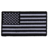 US Flag Patch Black And White 2.5 Inch